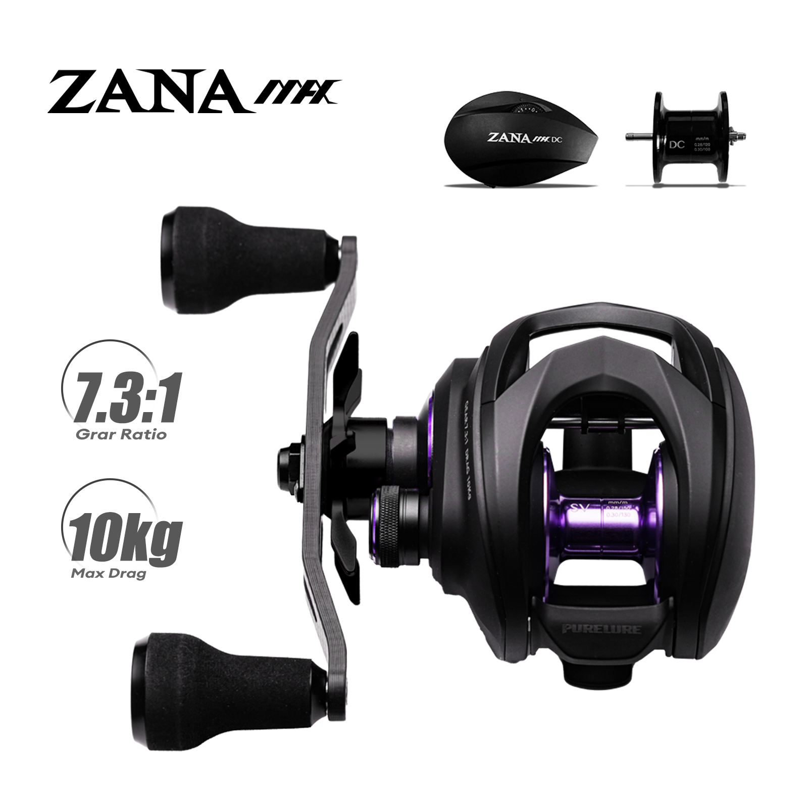Daiwa Reel Bg - Carretilha de Pesca PURELURE ZANA MAX
